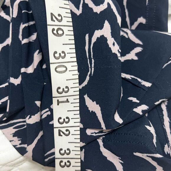 ATHLETA Vienna Cargo Pants Printed in Navy & Orchid Pink Lightweight - Picture 9 of 12